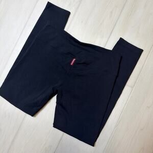 Vintage Hard Tail Forever Supplex Flat Black Waist Ankle Leggings Size M